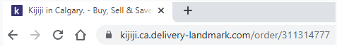 Example of scam in Chrome